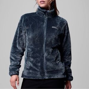 Columbia Fire Side Sherpa Full Zip Fleece Jacket Navy Blue